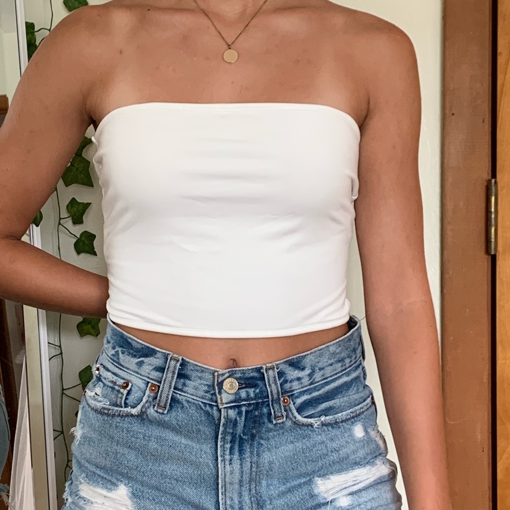 White tube top